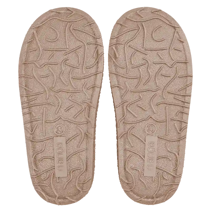 Nanga Bambis 2.0 Kuschelige Hausschuhe aus Wolle mit Gummiband Weiß