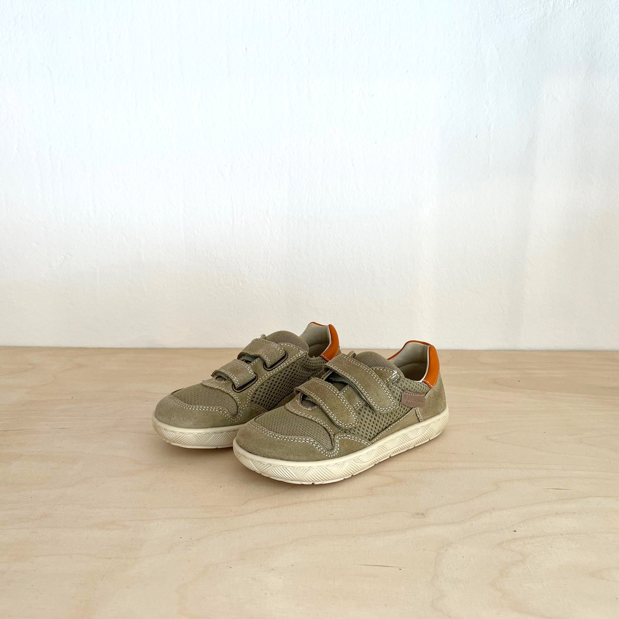 Naturino Lilox Barfußschuh mit Klettverschluss Stone-Orange - keks.