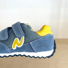 Naturino Sammy Blau-Gelb Klett Sneaker für Kids - keks.