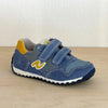 Naturino Sammy Blau-Gelb Klett Sneaker für Kids - keks.
