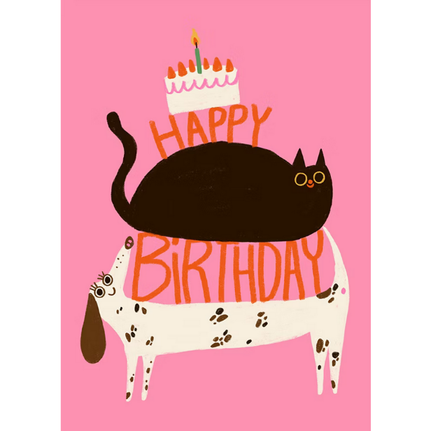 Postkarte Birthday Tiere - keks.