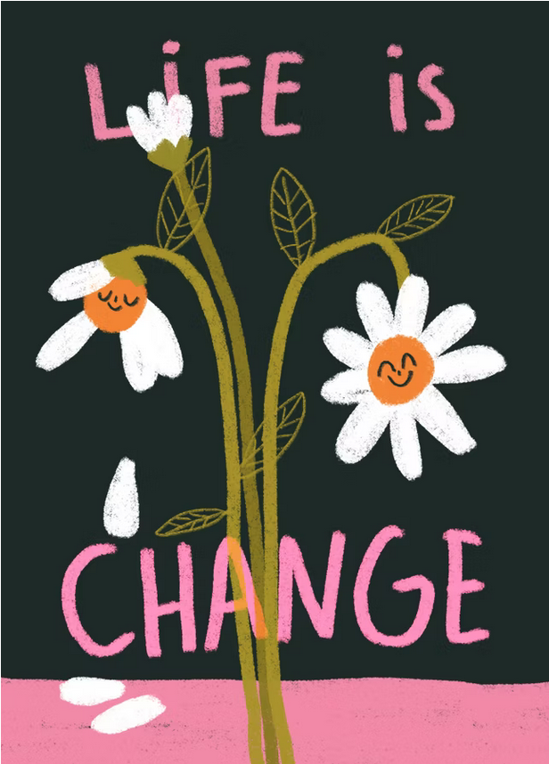 Postkarte Life is Change