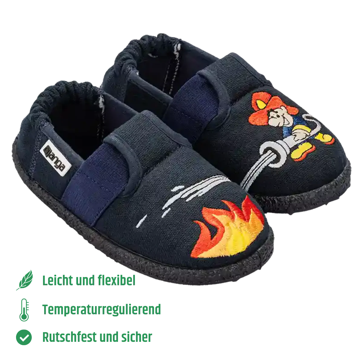 Nanga Feuerwehr 2.0 Weiche Hausschuhe aus Baumwolle mit Gummiband