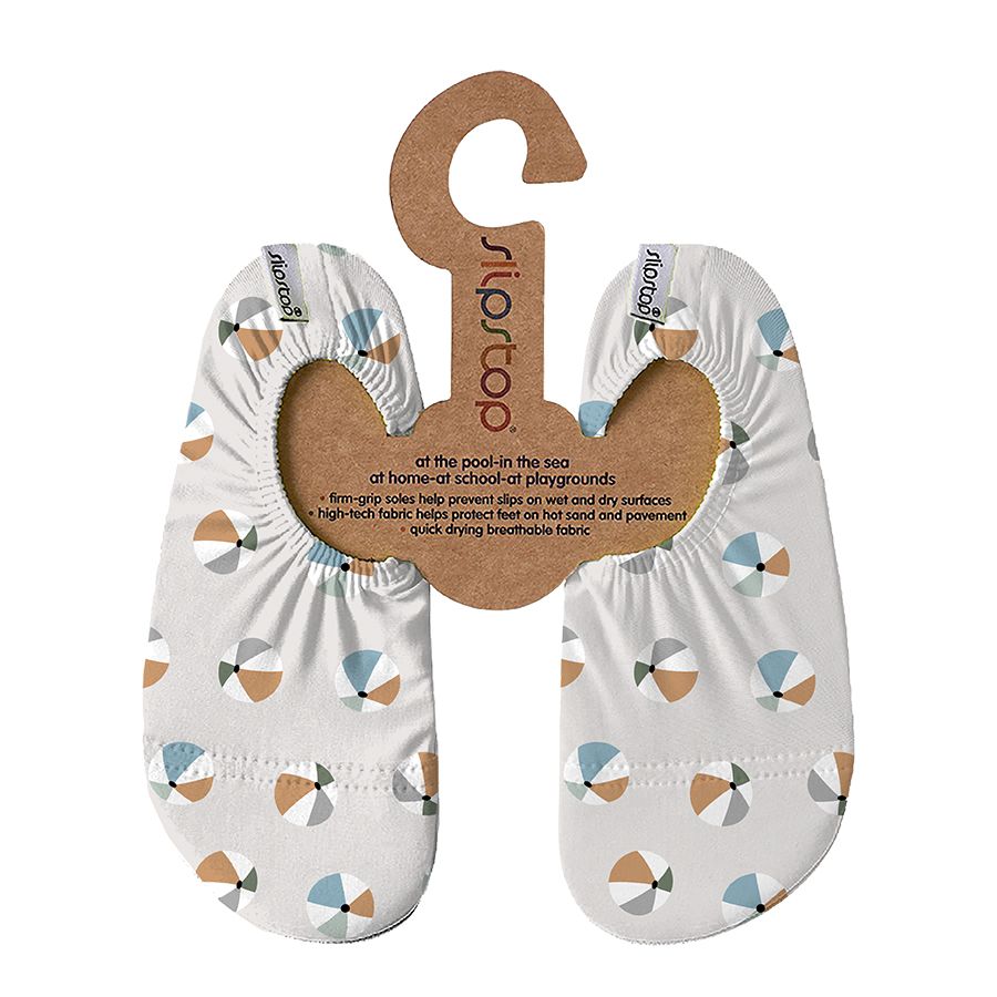 Slipstop Wasserschuhe Badeschläppchen Beachball Naturel