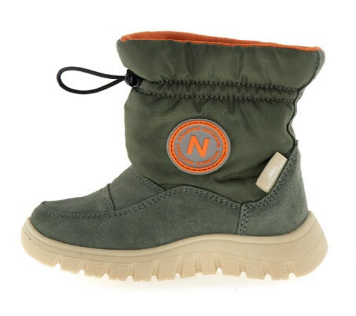 Naturino Varna 2 Schlupf Winterstiefelchen mit Wolle Olive