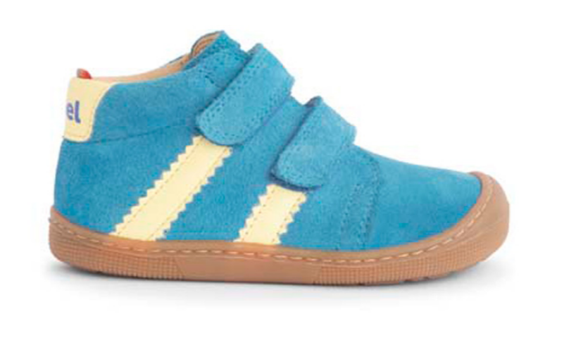 Koel Barefoot David Suede Barfußschuh mit Klettverschluss Cyan