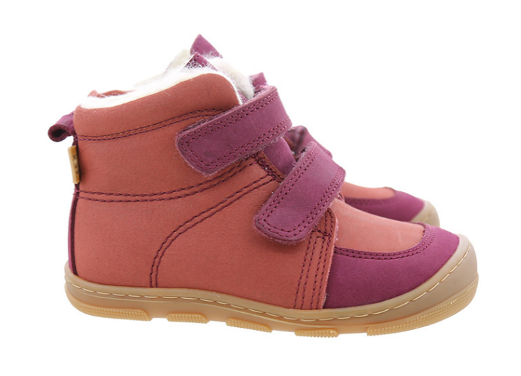 Koel Barefoot Kasi Wool wasserdichter Barfußschuh mit Klettverschluss Blossom Wollfilz-Futter