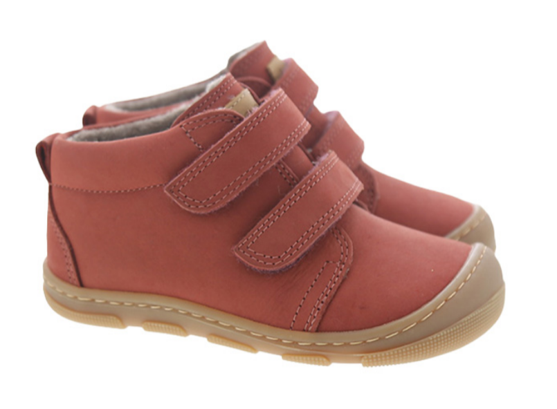 Koel Barefoot Kari Wool wasserdichter Barfußschuh mit Klettverschluss Blossom Wollfilz-Futter