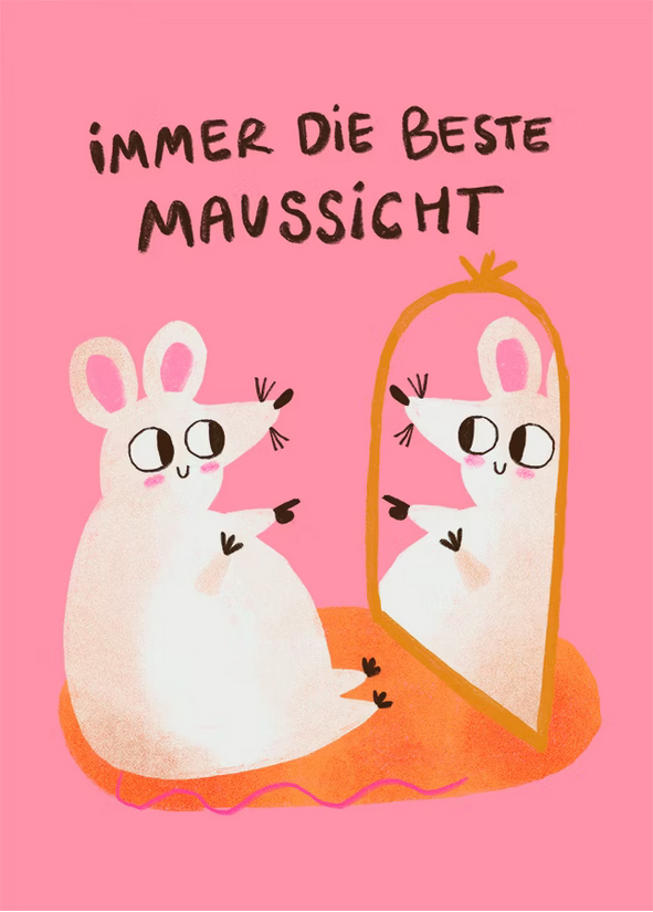 Postkarte Beste Maussicht