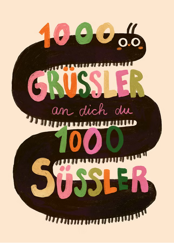 Postkarte 1000 Süssler