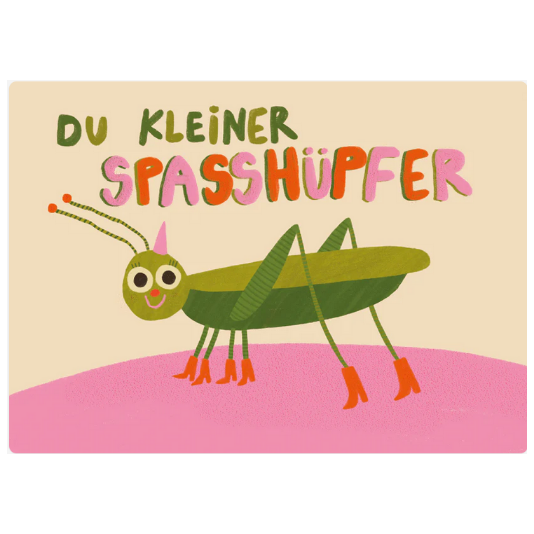 Postkarte Slinga "Du kleiner Spaßhüpfer"