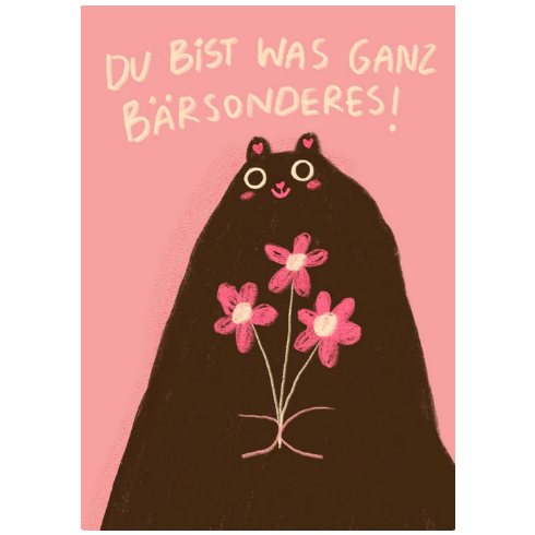 Postkarte Slinga "Was Bärsonderes"