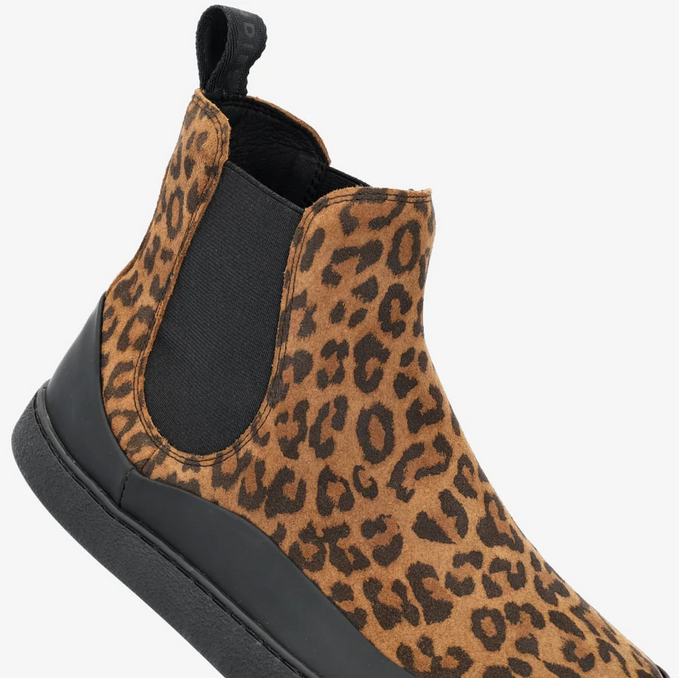 Groundies Barefoot Sienna Leo Chelsea Boots für Damen, bequeme flache Chelsea-Stiefeletten aus hochwertigem Material