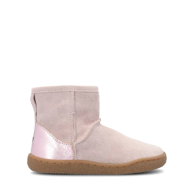 Groundies Barefoot Kids Mini Cozy Rose Winterschuhe mit Wollfutter, kindliche Mini-Cozy-Stiefel für kalte Tage