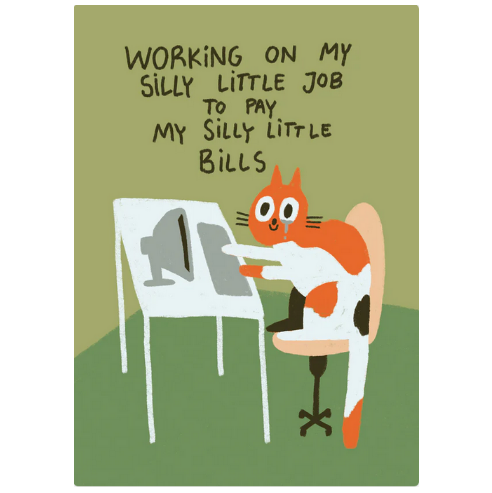 Postkarte Slinga "Silly Little Bills"