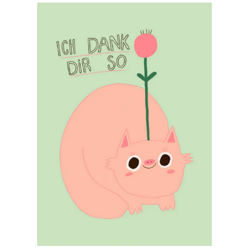 Postkarte Slinga "Ich Dank Dir So"