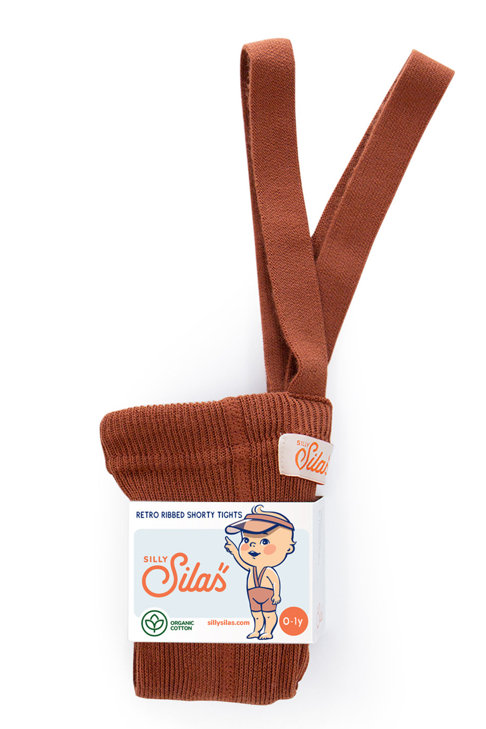 Silly Silas Shorty Kurze Strumpfhosen mit Trägern Cinnamon