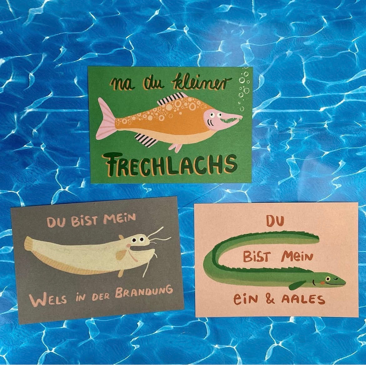 na du kleiner Frechlachs
du bist mein wels in der Brandung
Du bist mein ein & aales