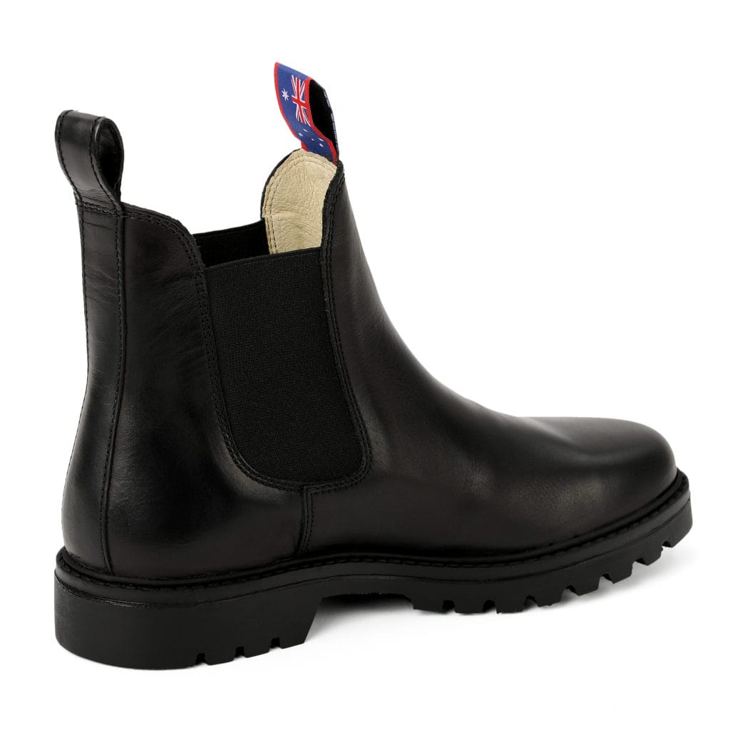Blue Heeler Derbe Chelsea Boots JACKAROO BLACK mit Lederfutter - keks.