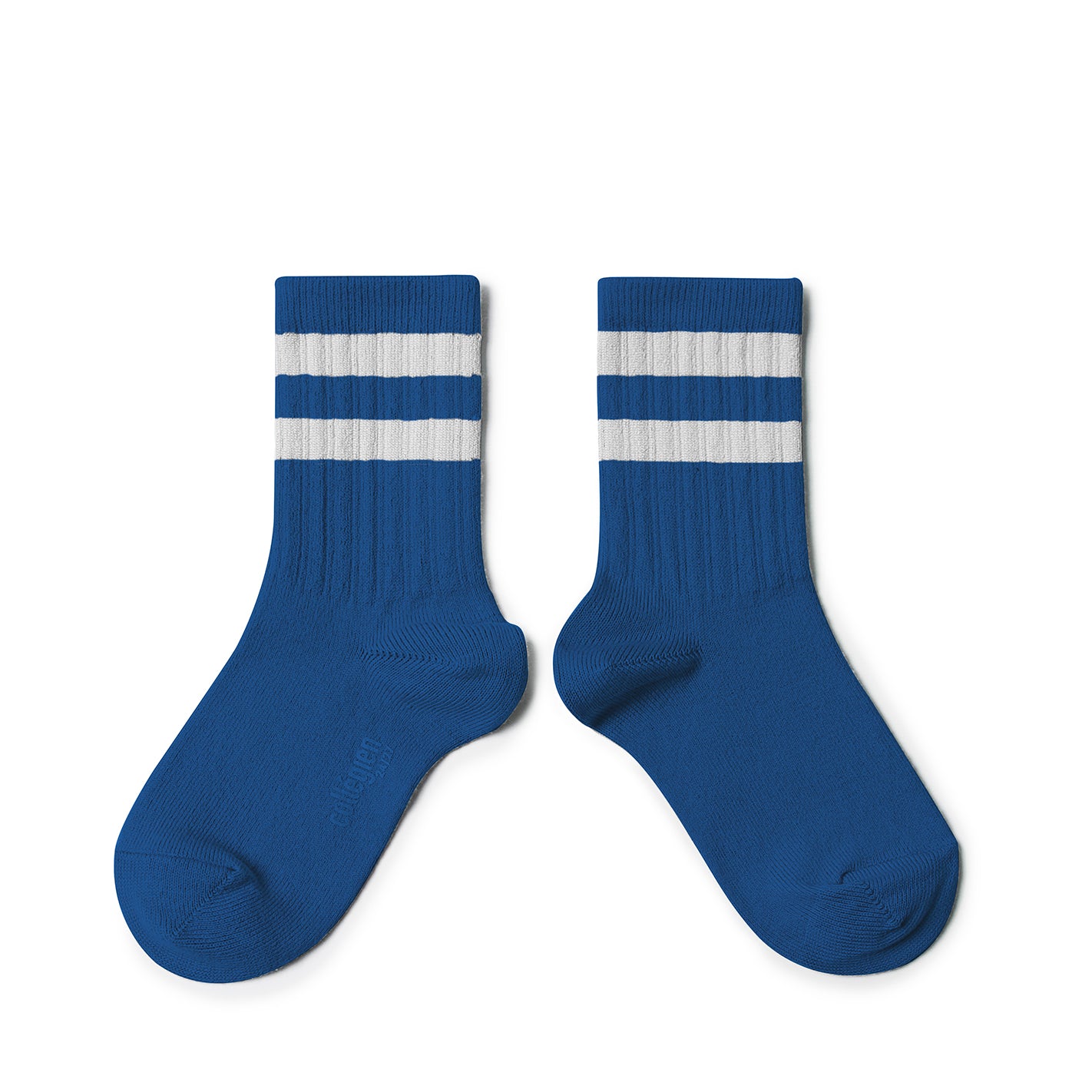 Collégien Sportliche gerippte Socken NICO Bleu Saphir