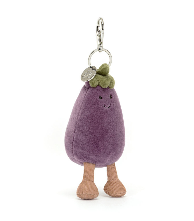 Jellycat Vivacious Vegetable Aubergine Bag Charm Taschenanhänger - keks.