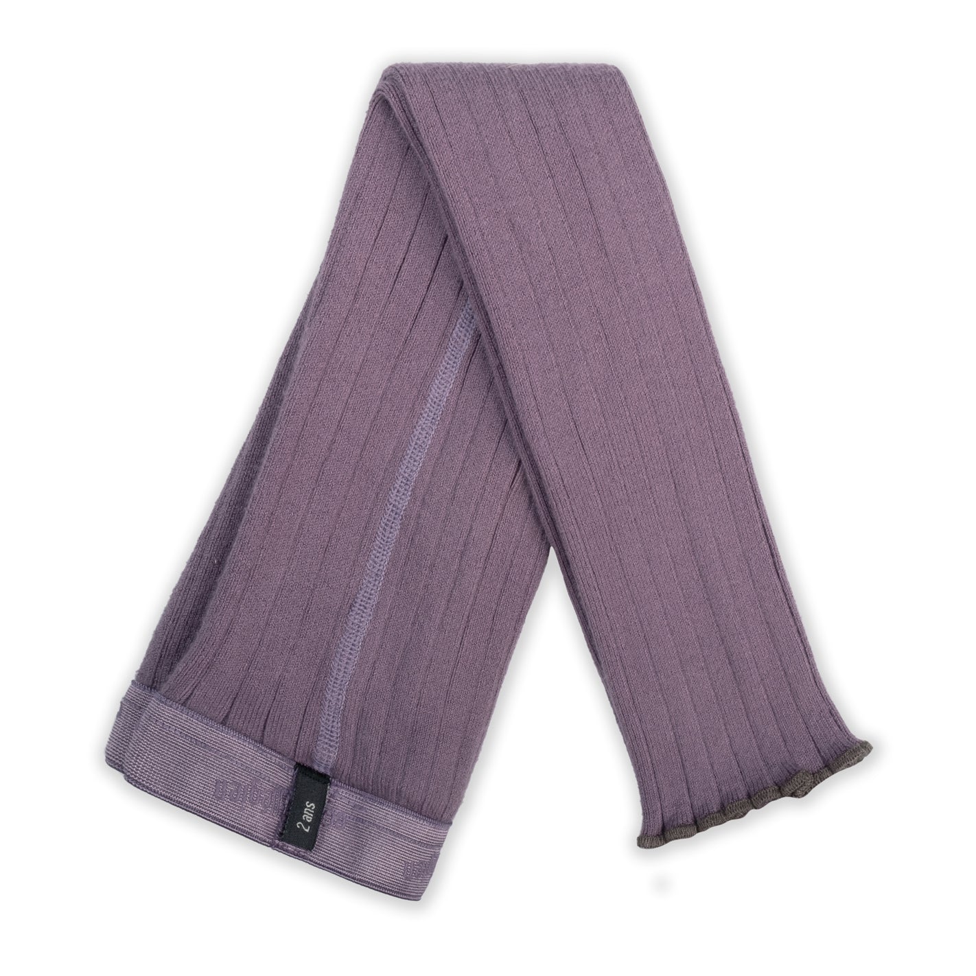 Collégien Gerippte Strumpfhosen mit Wellenkante Séverine Glycine du Japon, Leggings - keks.