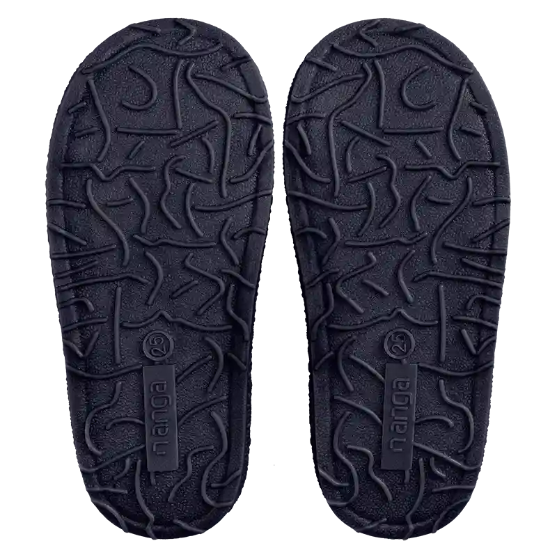 Nanga Klette Dunkelblau Weiche Hausschuhe aus Baumwolle mit Gummiband - keks.