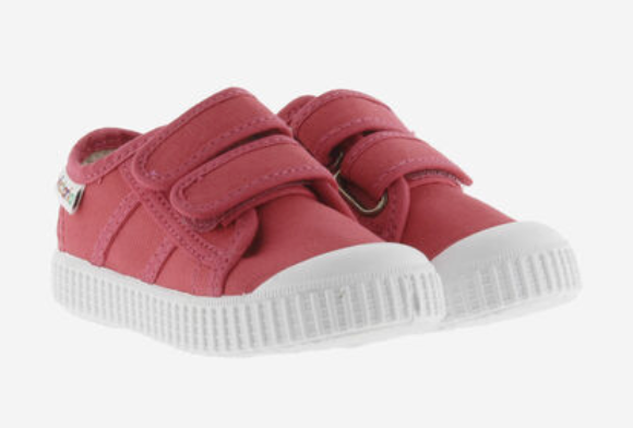 Victoria Vegane Baumwoll Halbschuhe Dalia mit Klettverschluss - keks.