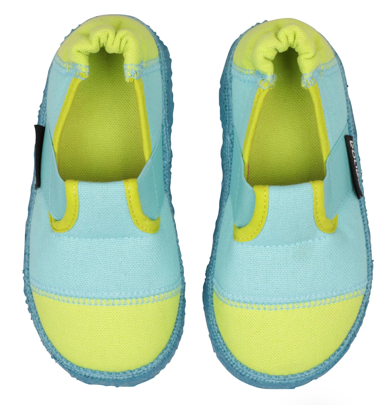 Nanga Klette Türkis Weiche Hausschuhe aus Baumwolle mit Gummiband - keks.