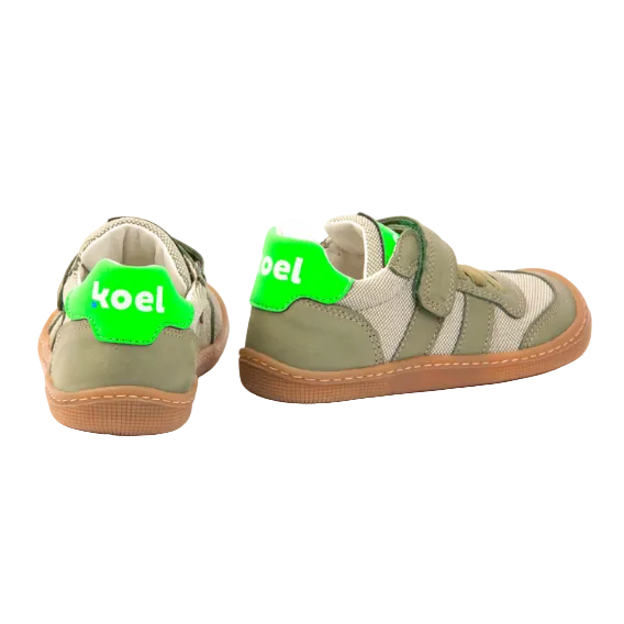 Barfußschuhle von Koel mit Neon-grüner Verse 