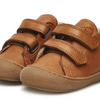 Naturino Babyschuhe mit zwei Klettverschlüssen und brauner Sole 