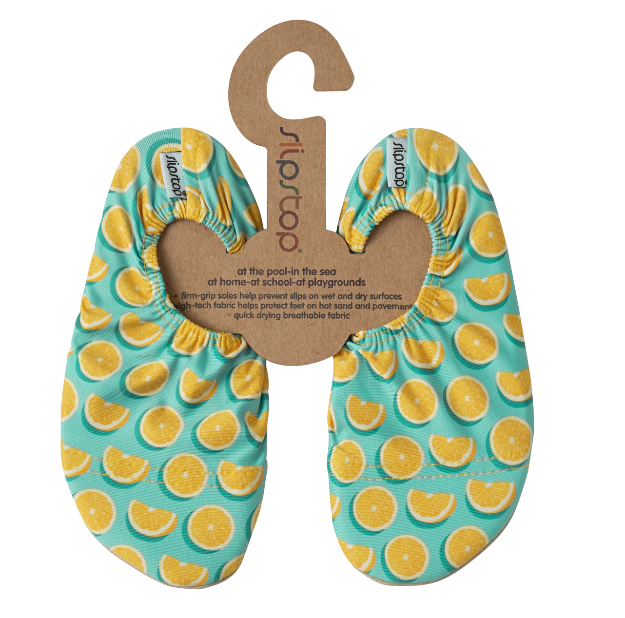 Slipstop Wasserschuhe Badeschläppchen LIME - keks.