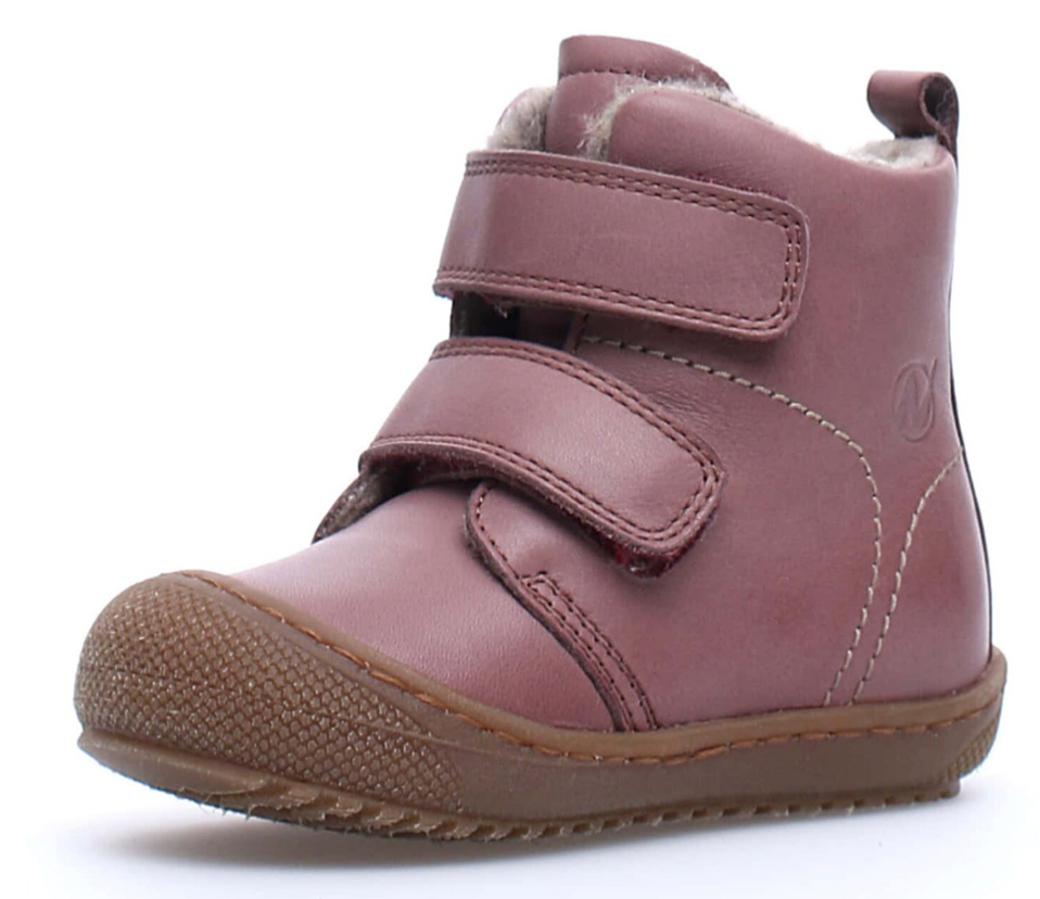 Naturino Bubble Klett Lauflernstiefel mit Wolle ROSE - keks.