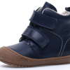 Naturino Bubble Klett Lauflernstiefel mit Wolle NAVY - keks.