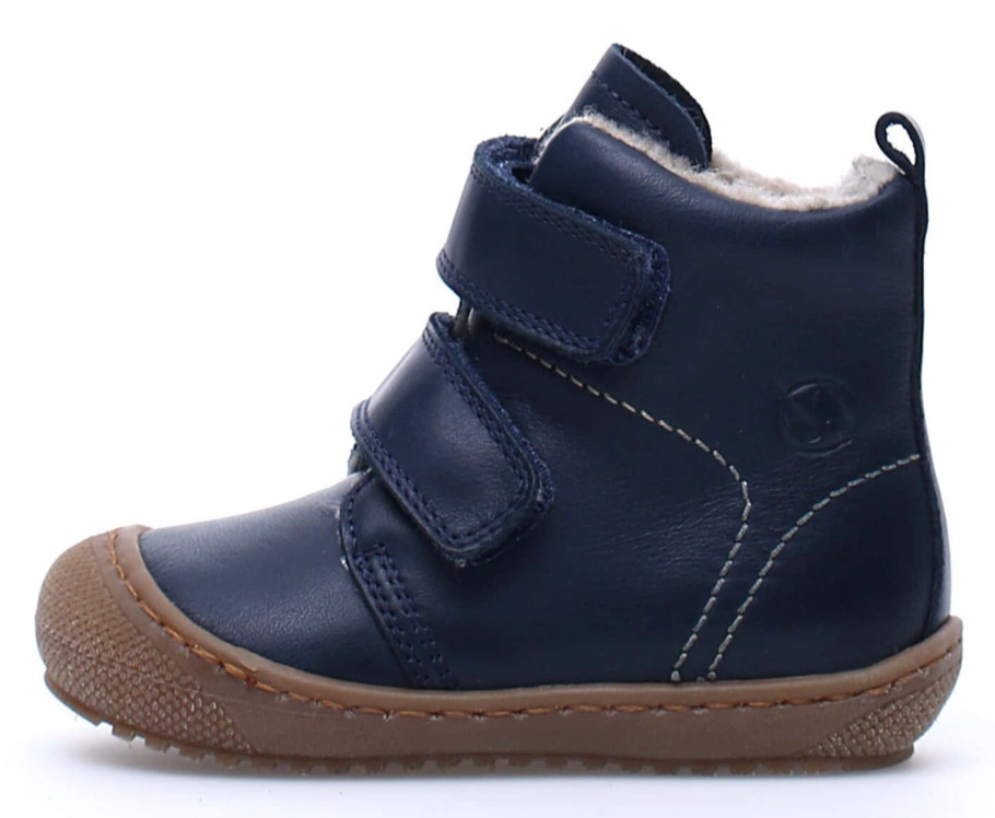 Naturino Bubble Klett Lauflernstiefel mit Wolle NAVY - keks.