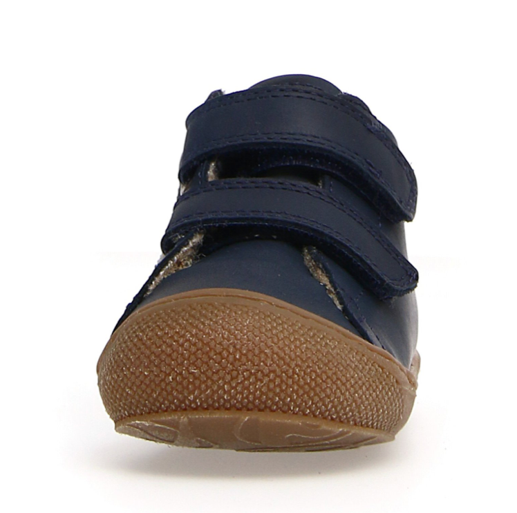 Naturino Cocoon Klett Lauflernschuh mit Wolle NAVY - keks.