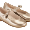 Beberlis Ballerina mit Druckknopf VALERIA MAGIC TAUPE - keks.