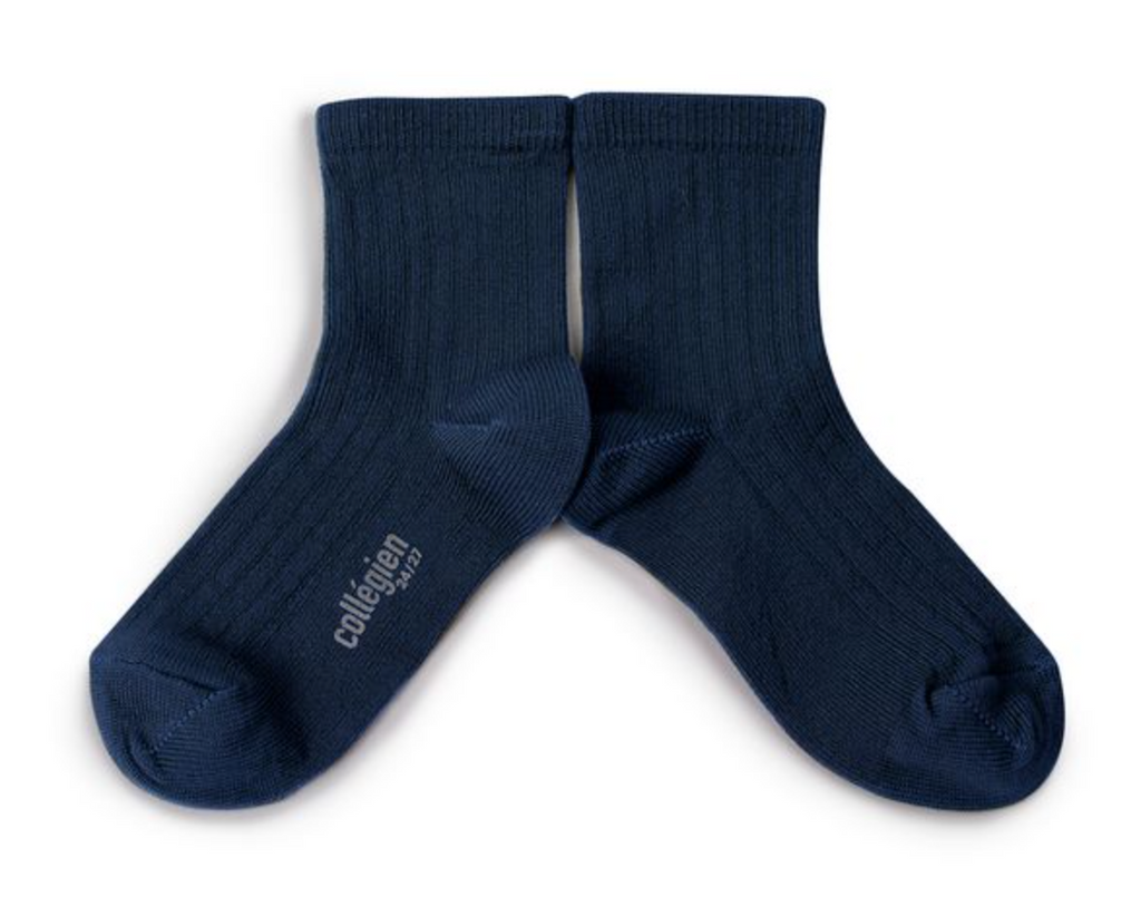 Collégien Leichte gerippte Socken aus merzerisierter Baumwolle PAUL