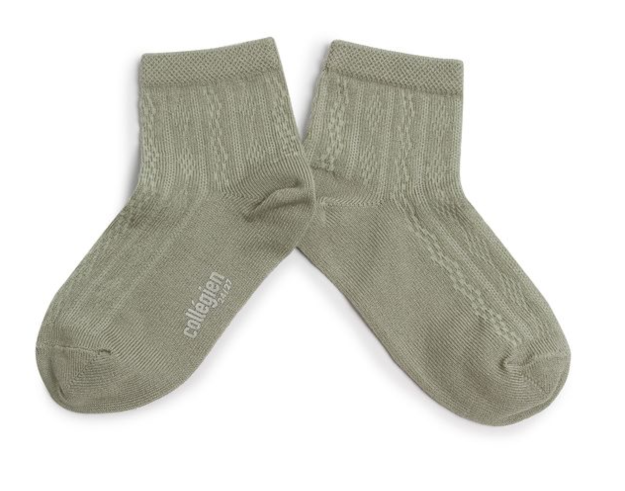 Collégien Pointelle Kniestrümpfe aus merzerisierter Baumwolle ANTOINETTE - keks.