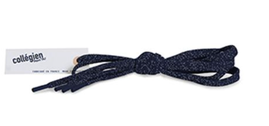 Collégien • 4 Farben • Glitzernde flache Schnürsenkel 110 cm - keks.