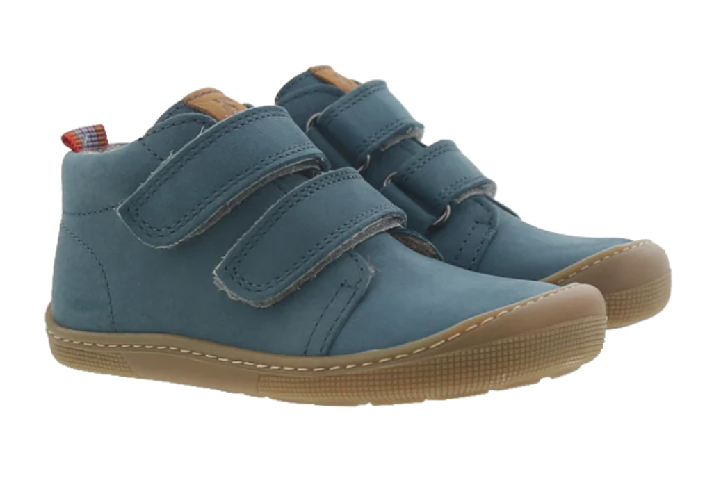 Koel Barfußschuh Don Turquoise Klett mit kuscheliger Schurwolle - keks.