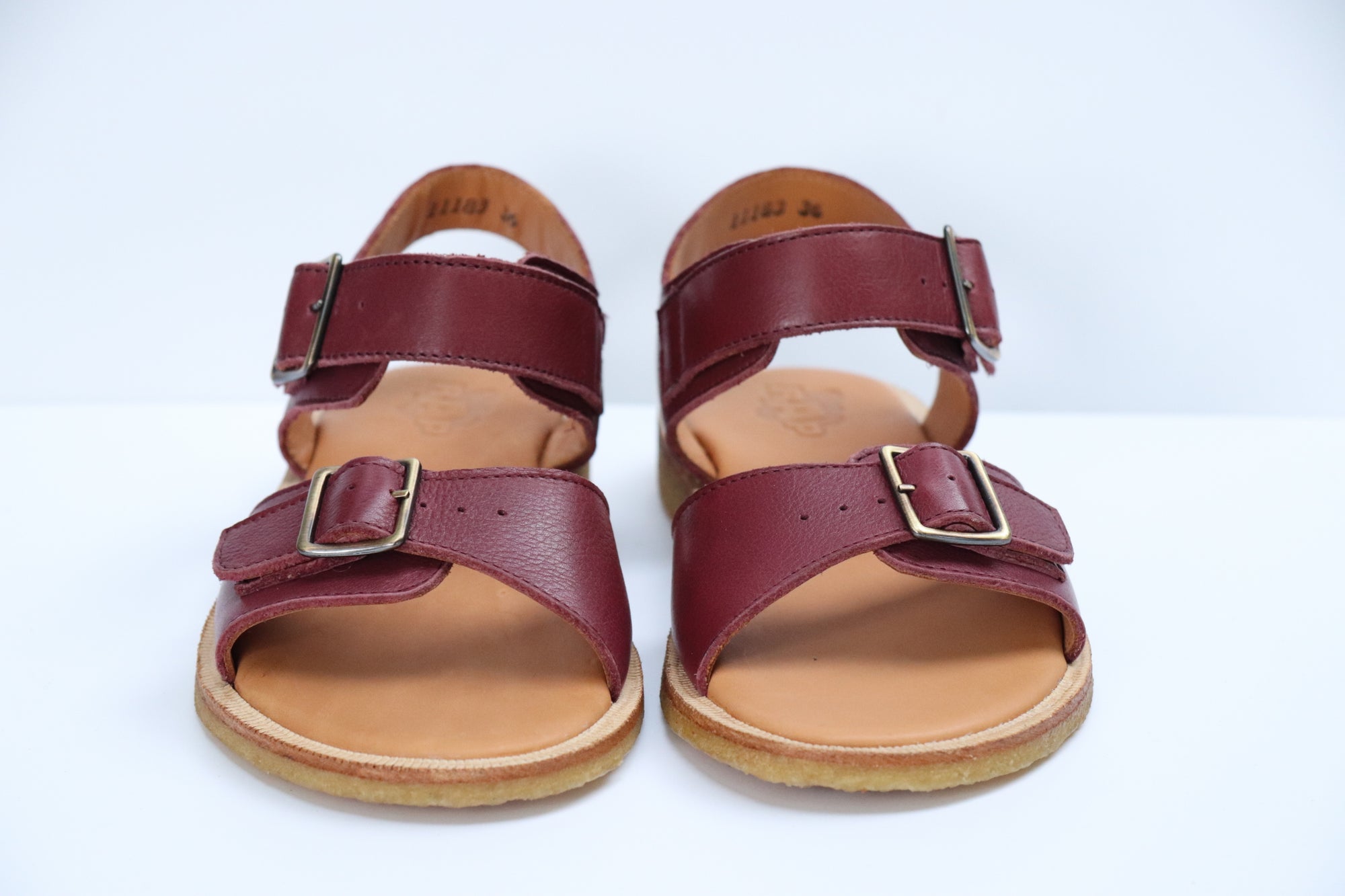 RAP Retrosandale aus Naturleder BORDO - keks.