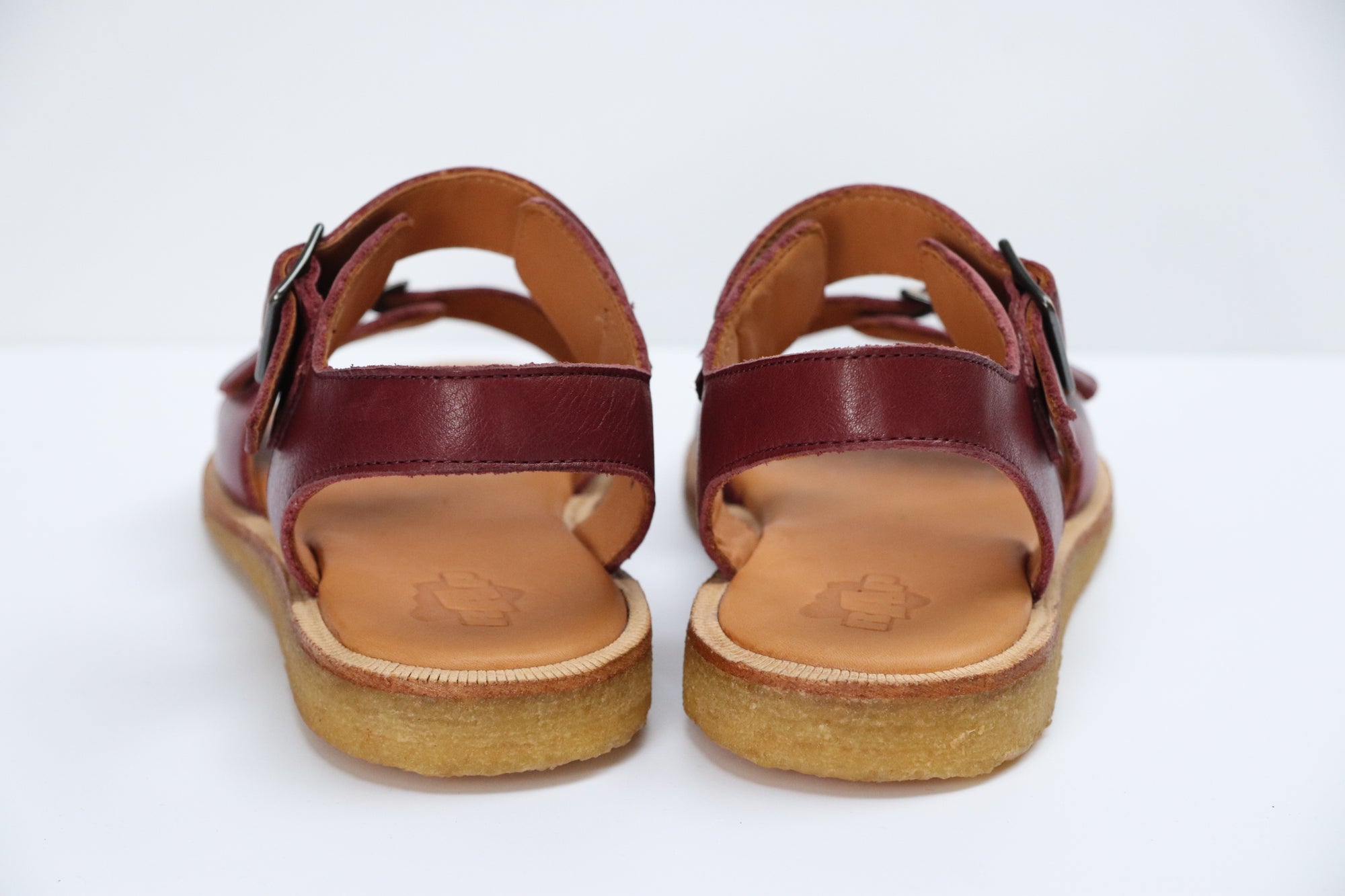 RAP Retrosandale aus Naturleder BORDO - keks.