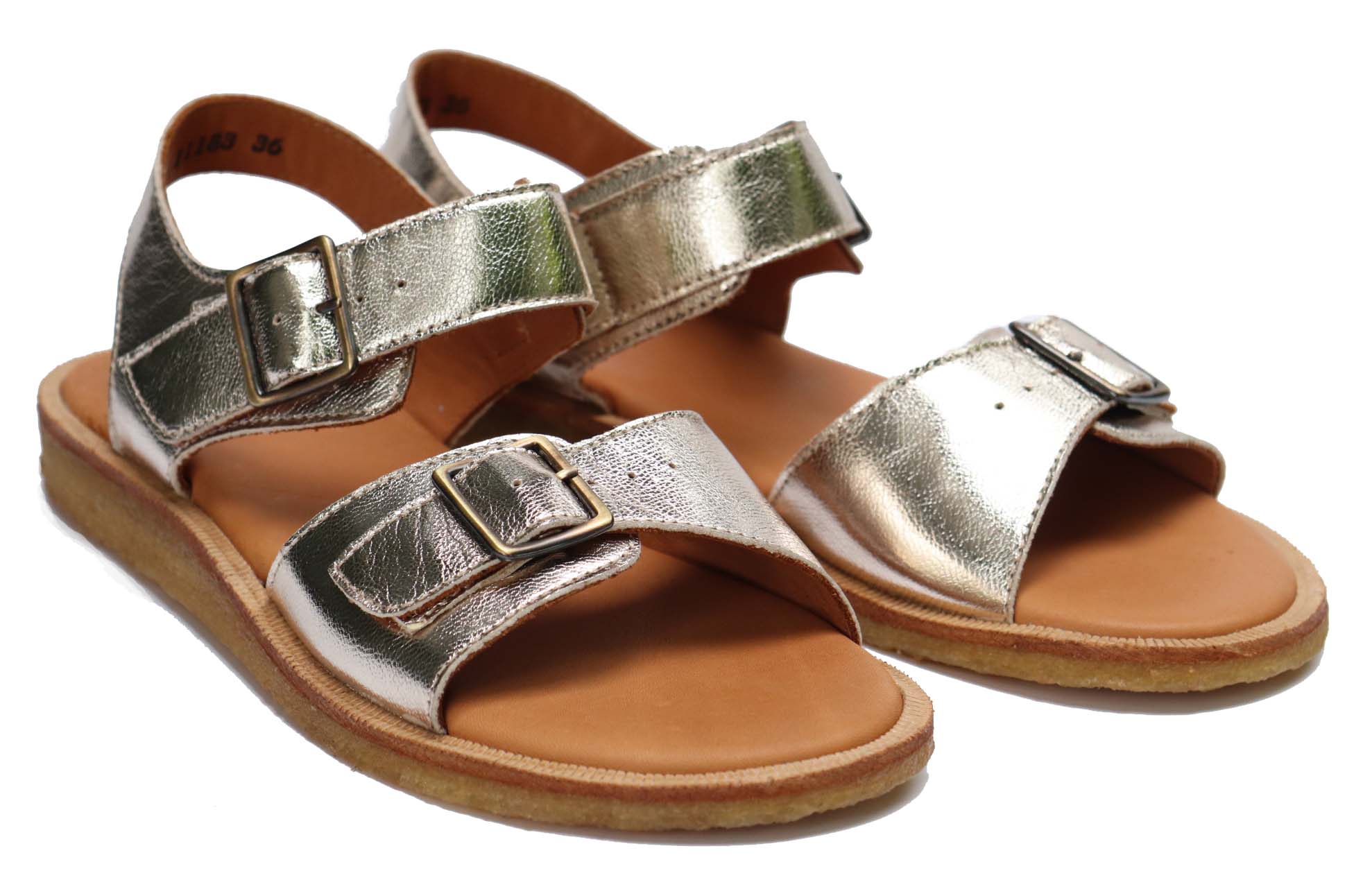 RAP Retrosandale aus Naturleder GOLD - keks.