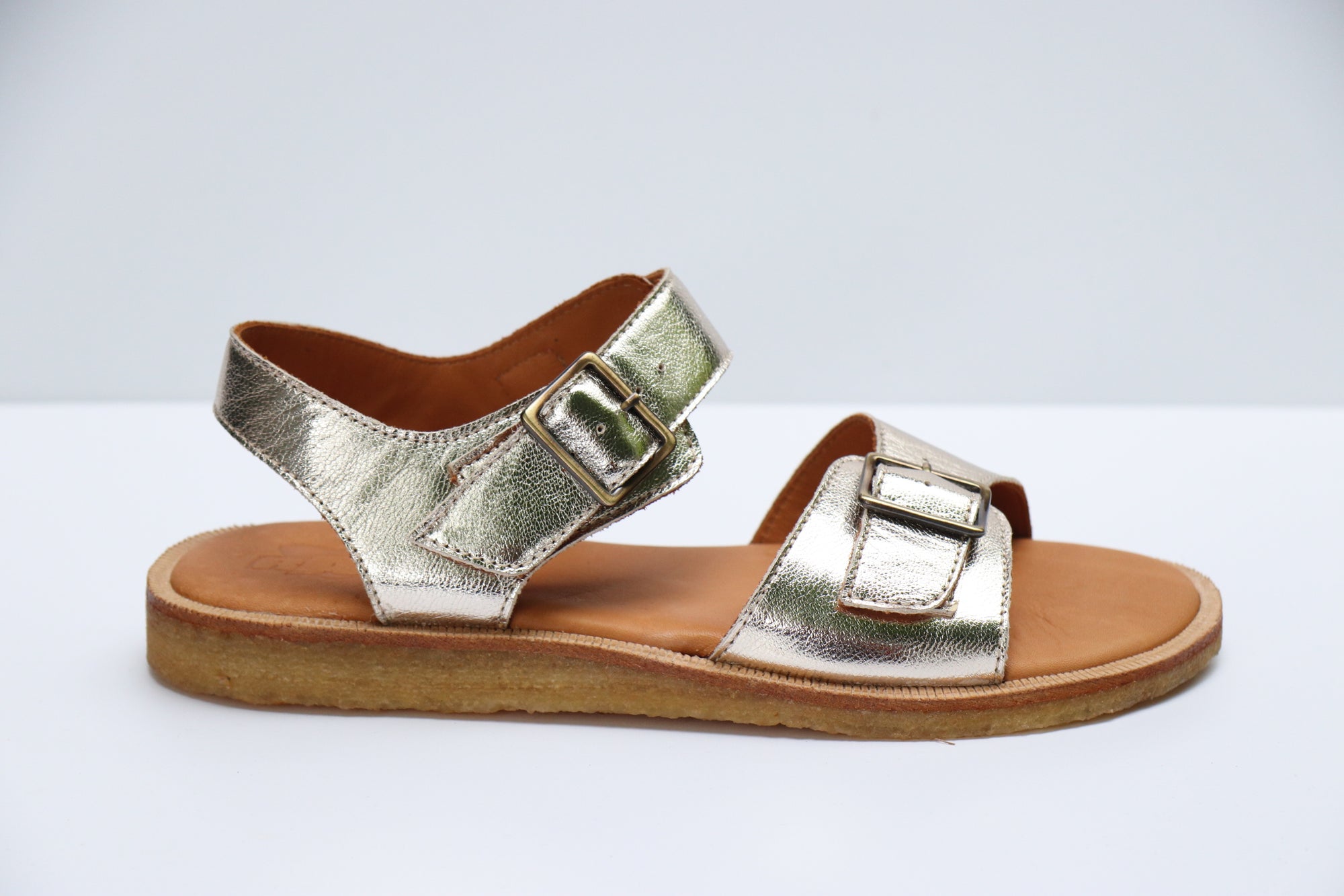 RAP Retrosandale aus Naturleder GOLD - keks.