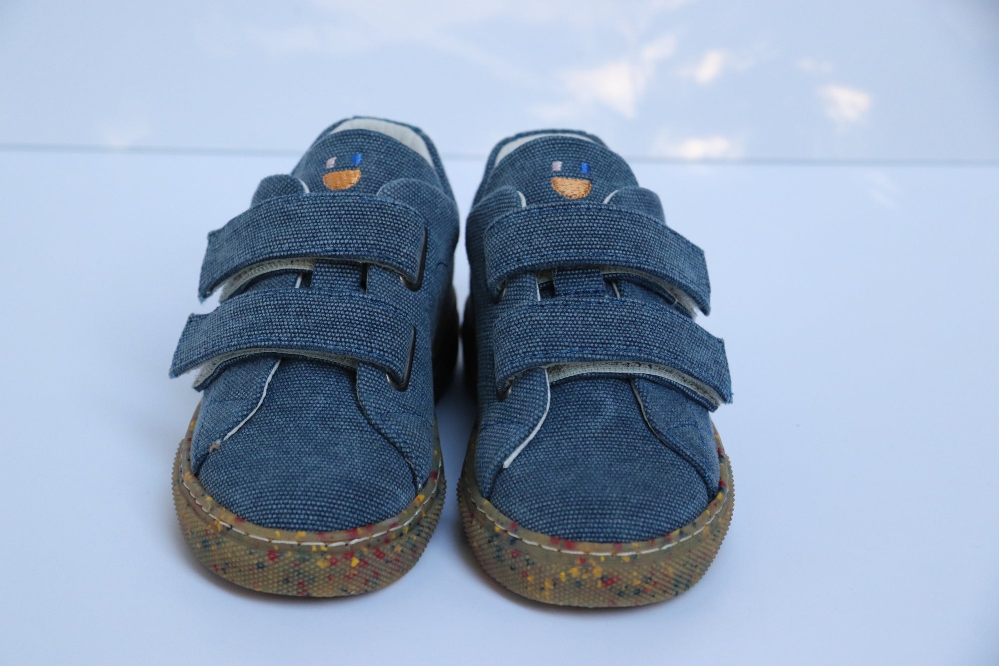 DULIS vegane Halbschuhe Klett BLUE CANVAS - keks.