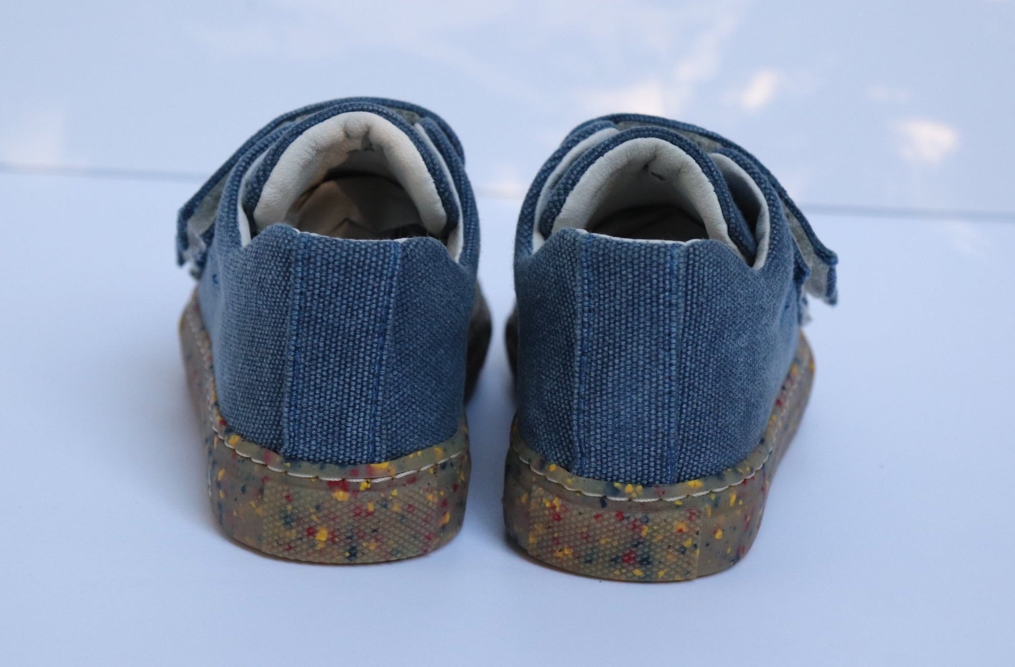DULIS vegane Halbschuhe Klett BLUE CANVAS - keks.