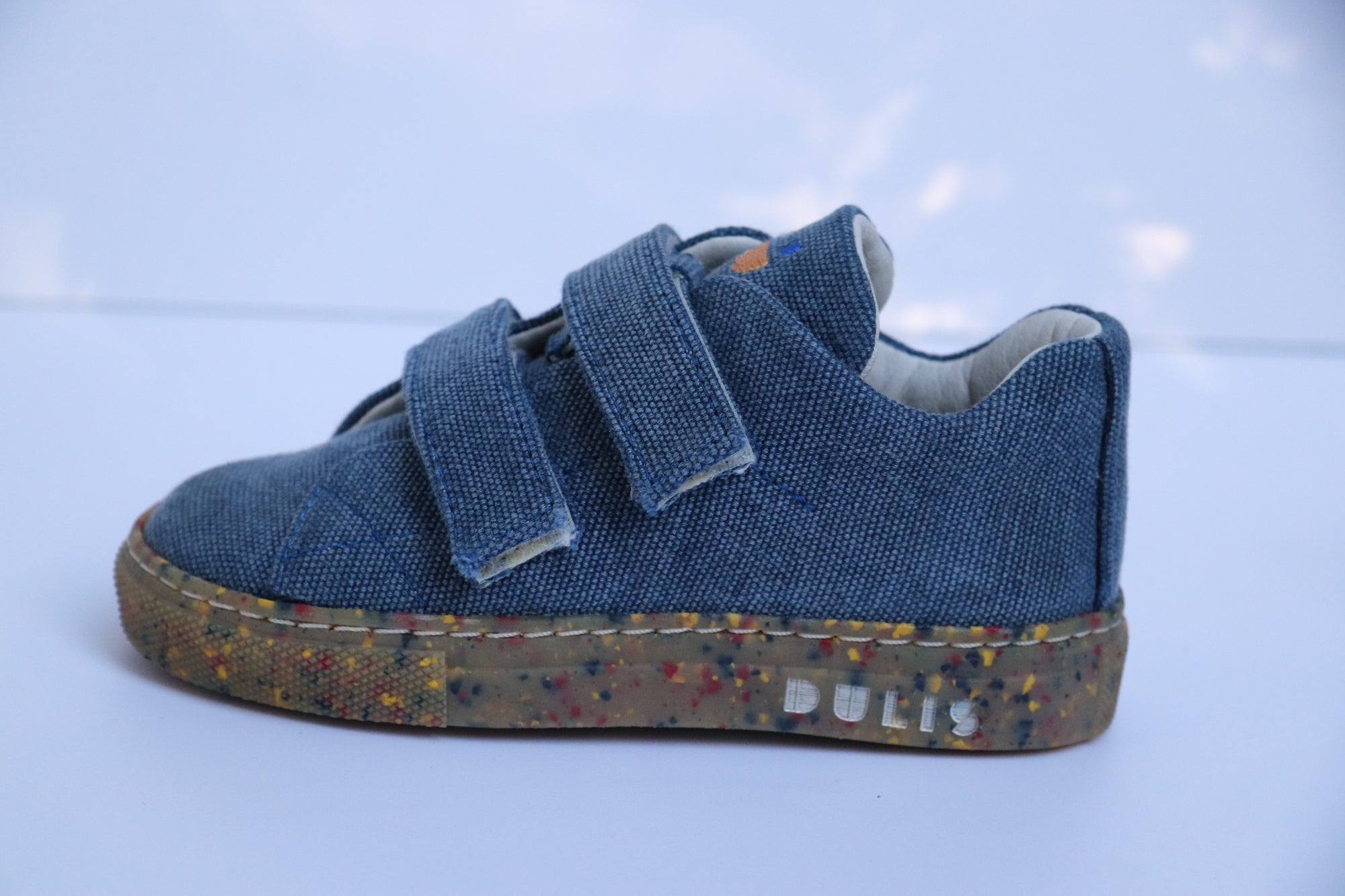 DULIS vegane Halbschuhe Klett BLUE CANVAS - keks.
