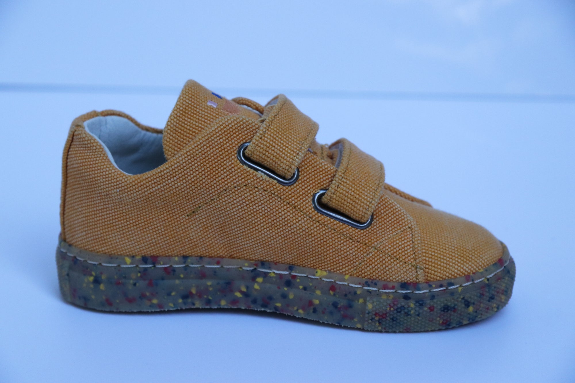 DULIS vegane Halbschuhe Klett YELLOW CANVAS - keks.