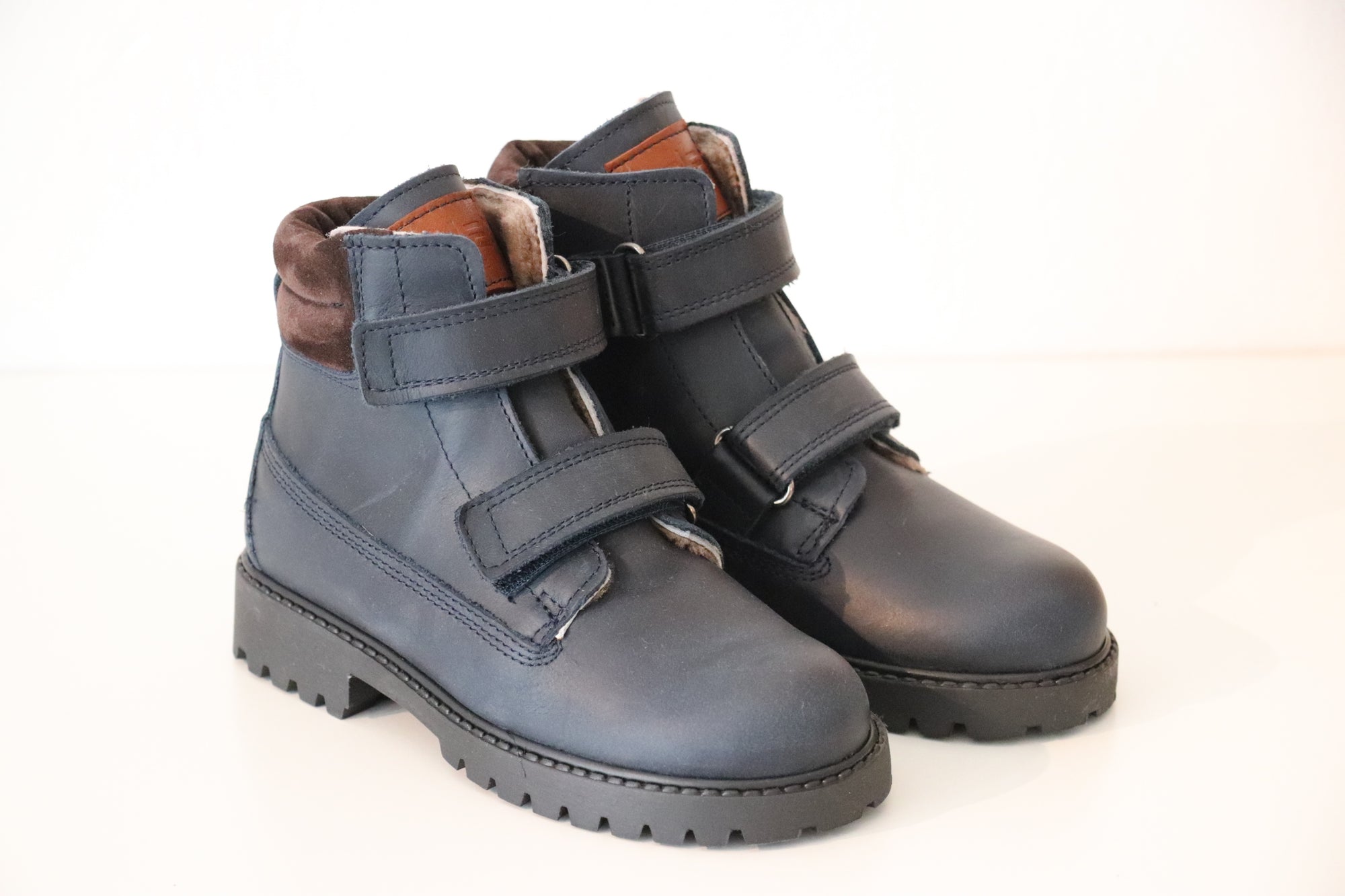 Cole Bounce Klett Winterboot Dunkelblau mit kuscheligem Lammfell - keks.